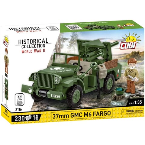 ⁨COBI 3116 Historical Collection WWII 37 mm GMC M6 Fargo 230 Bricks⁩ at Wasserman.eu