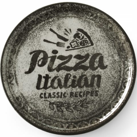 ⁨Talerz do pizzy z porcelany Recipe Collection Black śr. 33 cm - zestaw 6 szt.⁩ w sklepie Wasserman.eu