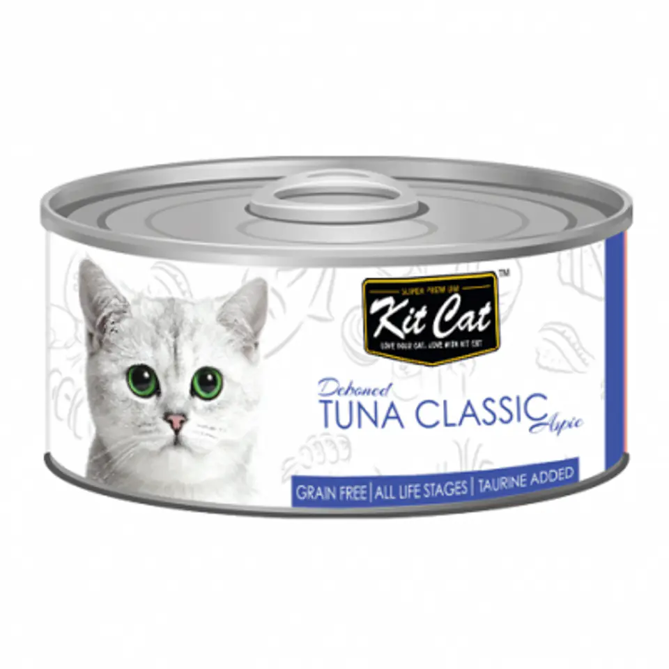 ⁨KIT CAT TUNA CLASSIC (tuńczyk) [KC-2197] 80g⁩ w sklepie Wasserman.eu