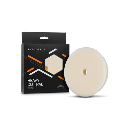 ⁨FX Protect Heavy Cut Pad White 150mm - otwarto-komórkowy silnie tnący pad⁩ w sklepie Wasserman.eu