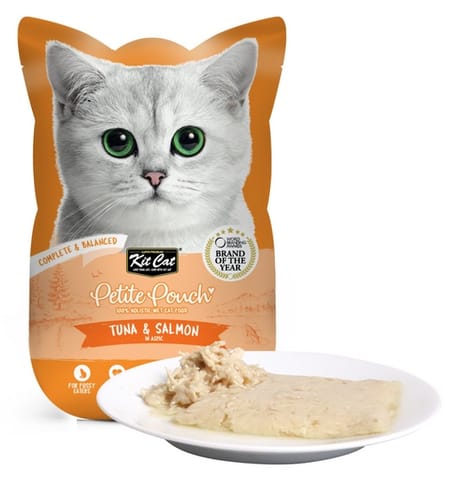 ⁨Kit Cat Petite Pouch Tuna & Salmon saszetka 70g⁩ w sklepie Wasserman.eu