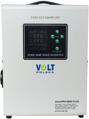 ⁨Przetwornica VOLT POLSKA SINUSPRO 900E PLUS 12V 600/900W LiFePO4, MENU⁩ w sklepie Wasserman.eu