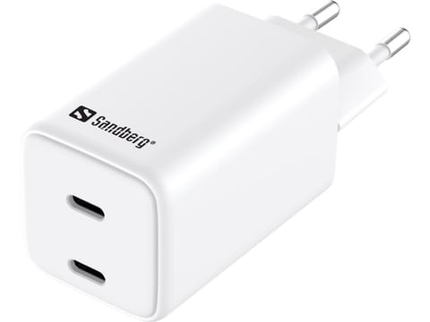 ⁨Sandberg AC Charger Dual USB-C PD65W EU⁩ w sklepie Wasserman.eu