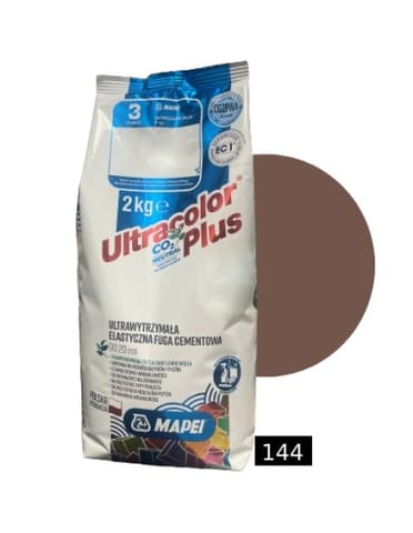 ⁨Fuga elastyczna Mapei Ultracolor Plus 144 CZEKOLADA 2 kg⁩ w sklepie Wasserman.eu