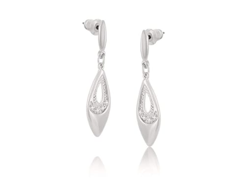 ⁨Kolczyki łezki z kryształkami z kolekcji Classic (P14824AG)⁩ w sklepie Wasserman.eu