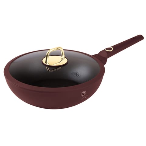 ⁨WOK TYTANOWY Z POKRYWĄ 28cm BERLINGER HAUS BH-8034 LEONARDO⁩ w sklepie Wasserman.eu