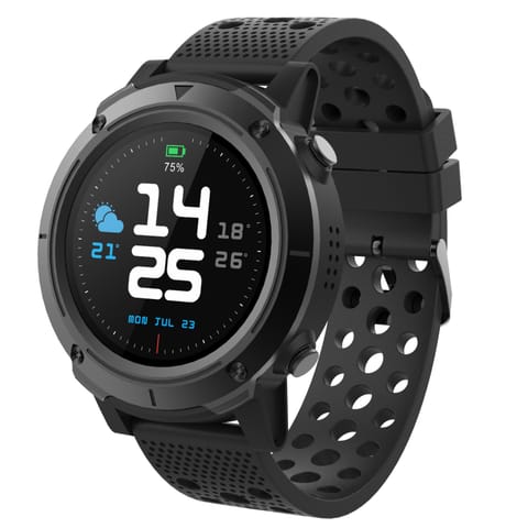 ⁨Smartwatch BT Denver SW-510 GPS czarny z pomarańczowym paskiem⁩ w sklepie Wasserman.eu