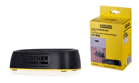 ⁨Szybka ładowarka KARCHER Duo BatteryPower 4V 2x2,5A 2.443-060.0⁩ w sklepie Wasserman.eu