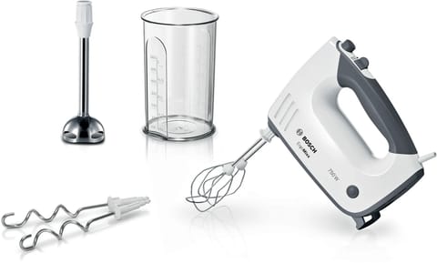 ⁨Bosch MFQ37470 Hand mixer 750 W Black, White⁩ at Wasserman.eu