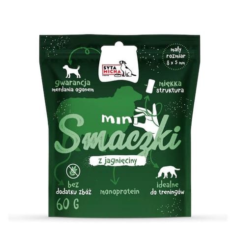 ⁨SYTA MICHA Mini Lamb treats - dog treats - 60 g⁩ at Wasserman.eu