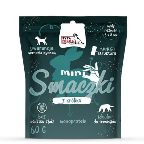 ⁨SYTA MICHA Mini treats with rabbit - treat for dogs - 60 g⁩ at Wasserman.eu