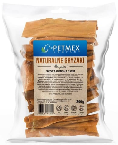 ⁨PETMEX Horse skin - dog treat - 200g⁩ at Wasserman.eu