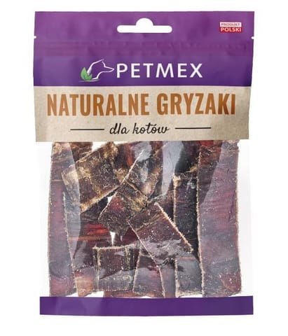 ⁨PETMEX Beef gullet strips - cat treats - 40g⁩ at Wasserman.eu