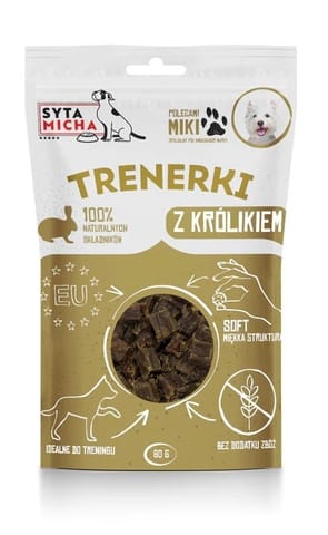 ⁨SYTA MICHA Treats with rabbit - dog treat - 80g⁩ at Wasserman.eu