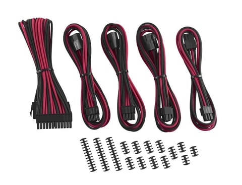 ⁨CableMod Classic ModMesh Cable Extension Kit - 8+6 Series - black/red⁩ at Wasserman.eu