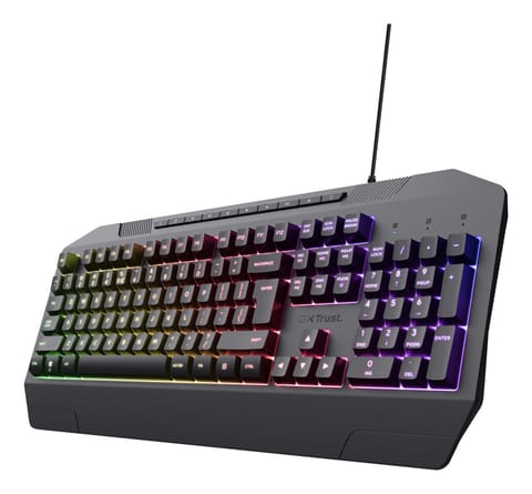 ⁨Trust GXT 836 Evocx keyboard Gaming USB QWERTY US English Black⁩ at Wasserman.eu