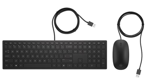 ⁨HP Pavilion 400 keyboard USB Black⁩ at Wasserman.eu