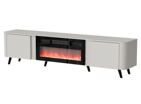 ⁨Cama Volare RTV cabinet 200 x 39 x 49 cm cashmere + fireplace⁩ at Wasserman.eu