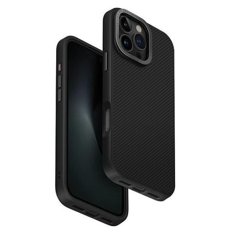 ⁨UNIQ etui Keva Max iPhone 16 Pro Max 6.9" Magclick Charging czarny/carbon black⁩ w sklepie Wasserman.eu