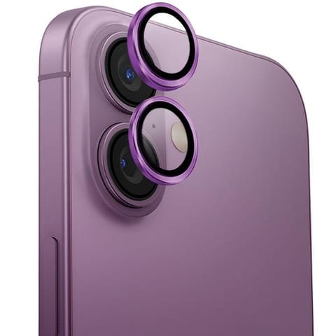 ⁨UNIQ Optix Aluminium Camera Lens Protector iPhone 16 6.1" / 16 Plus 6.7" grape pink szkło na obiektyw aparatu z aplikatorem⁩ w sklepie Wasserman.eu