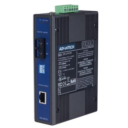 ⁨Advantech Ethernet to Single mode fiber⁩ w sklepie Wasserman.eu