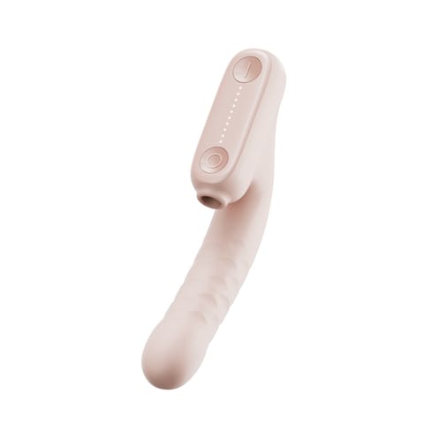 ⁨Qingnan No.7 Thrusting Vibrator with  Suction Pink⁩ w sklepie Wasserman.eu