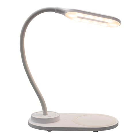 Lampka biurkowa LED Denver LQI-55 z ładowarką indukcyjną biała w sklepie Wasserman.eu