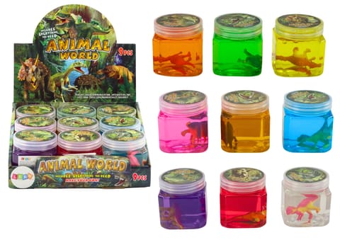 ⁨Glutek Slime w Pudełeczku Figurki Dinozaurów 150 g 9 Kolorów⁩ w sklepie Wasserman.eu