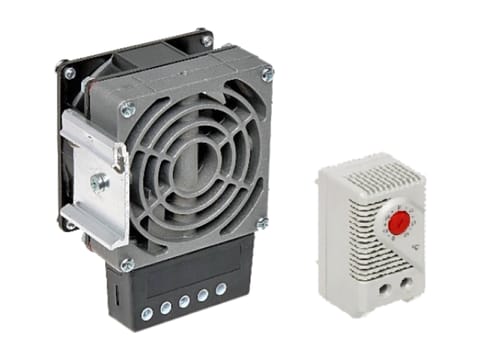 ⁨Dmuchawa grzewcza 100W z termostatem do szaf zewnętrznych ALANTEC⁩ w sklepie Wasserman.eu