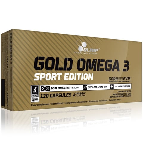 ⁨Gold Omega 3 sport edition (tablets) 120 pcs⁩ at Wasserman.eu