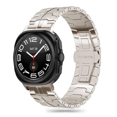 Pasek do SAMSUNG GALAXY WATCH ULTRA (47MM) Tech-Protect Stainless Line Titanium srebrne w sklepie Wasserman.eu