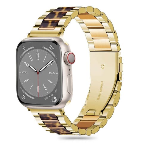 Pasek do APPLE WATCH 3 / 4 / 5 / 6 / 7 / 8 / 9 / SE (38 / 40 / 41 MM) Tech-Protect Modern Leopard złote w sklepie Wasserman.eu