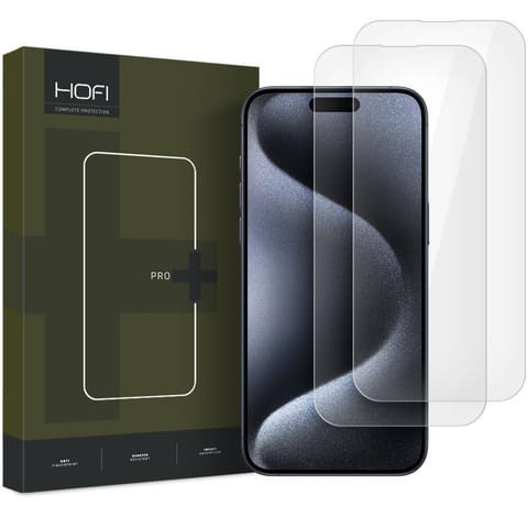 ⁨Szkło Hartowane IPHONE 16 HOFI Glass Pro+ 2-pack Clear⁩ w sklepie Wasserman.eu