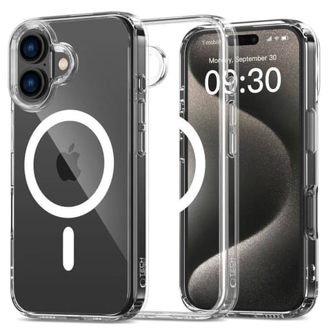 ⁨Etui IPHONE 16 Tech-Protect FlexAir Hybrid MagSafe Clear transparentne⁩ w sklepie Wasserman.eu