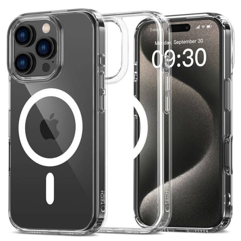 ⁨Etui IPHONE 16 PRO MAX Tech-Protect FlexAir Hybrid MagSafe Clear transparentne⁩ w sklepie Wasserman.eu