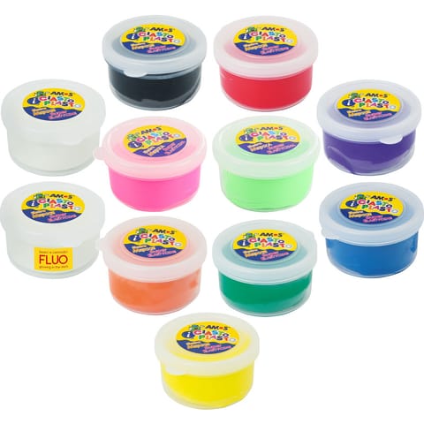 ⁨Masa plastyczna Amos Ciasto-Plasto 30g neon różowa⁩ w sklepie Wasserman.eu