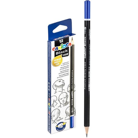 ⁨Ołówki techniczne Carioca HB czarne (12)⁩ w sklepie Wasserman.eu