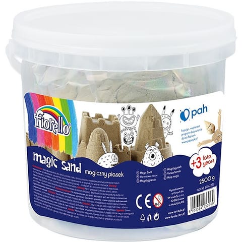 ⁨Magiczny piasek Fiorello GR-F2500P 2.5kg wiaderko⁩ w sklepie Wasserman.eu