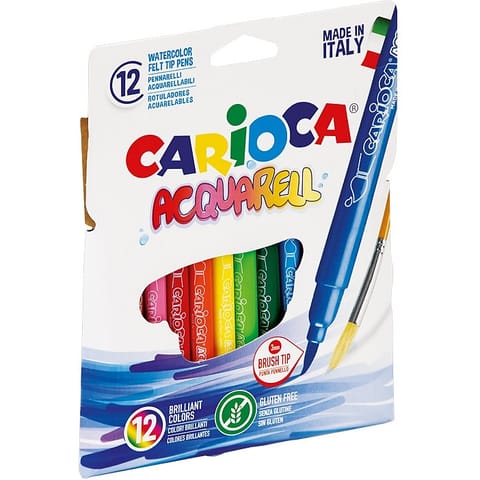 ⁨Flamastry Carioca Acquarell 12 kolorów⁩ w sklepie Wasserman.eu