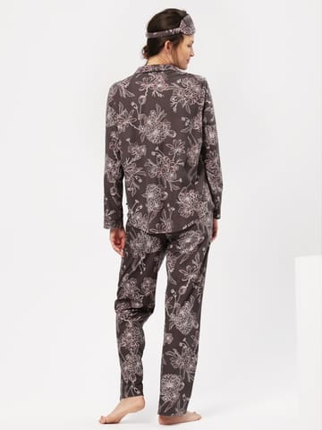 ⁨PIŻAMA KEY LNS-817 B24 XXL-4XL (kolor brąz, rozmiar XXL)⁩ w sklepie Wasserman.eu