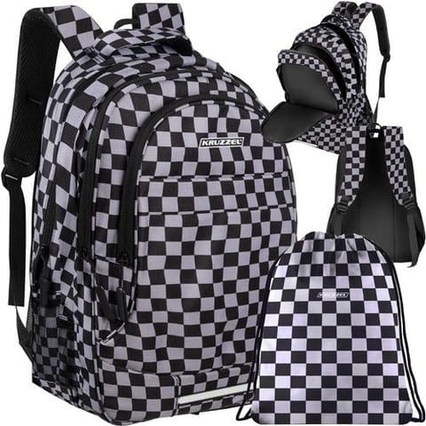 ⁨Plecak 22L - szachownica Kruzzel 24530⁩ w sklepie Wasserman.eu