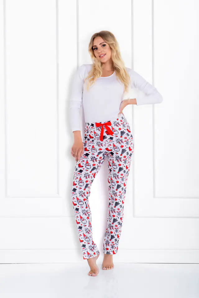 ⁨Piżama Magic Moments White-Red (Rozmiar XL)⁩ w sklepie Wasserman.eu