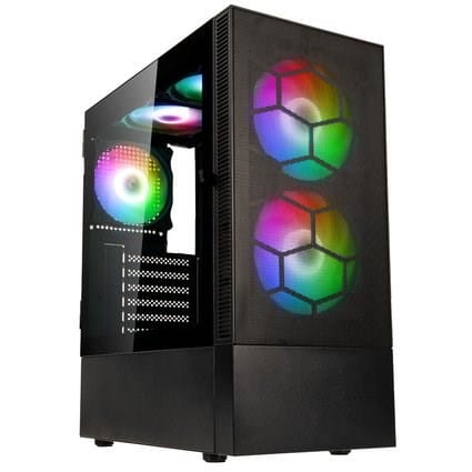 ⁨Kolink Observatory MX Mesh ARGB Midi Tower Case - Black⁩ at Wasserman.eu