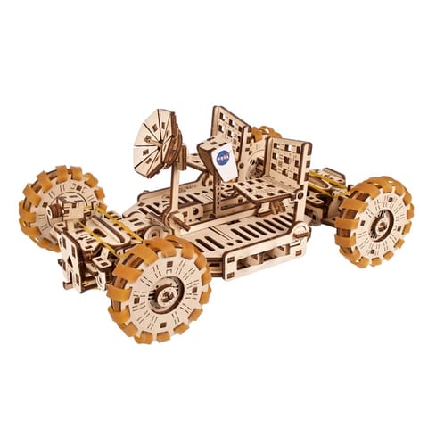 ⁨Jigsaw Puzzle 3D Wooden Model Lunar Rover⁩ at Wasserman.eu