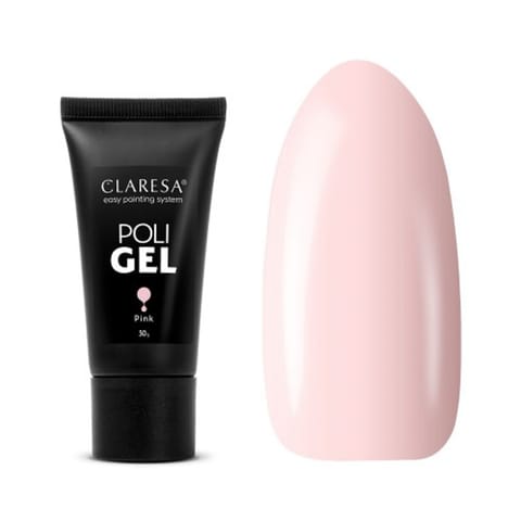 ⁨CLARESA POLI GEL PINK 30 g⁩ w sklepie Wasserman.eu