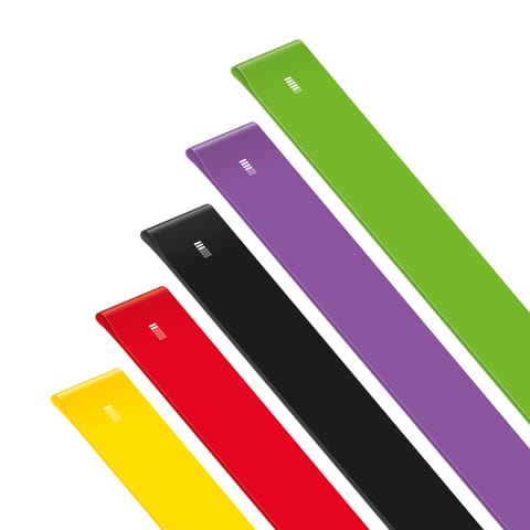 Zestaw gum do ćwiczeń lateksowe 2m - Long Band LTs-1, 1-5 kg, 5 gum, REBEL ACTIVE w sklepie Wasserman.eu