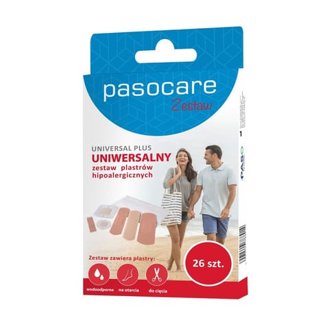 ⁨PASOCARE Universal Plus Plastry hipoalergiczne - zestaw uniwersalny 1op.-26szt⁩ w sklepie Wasserman.eu