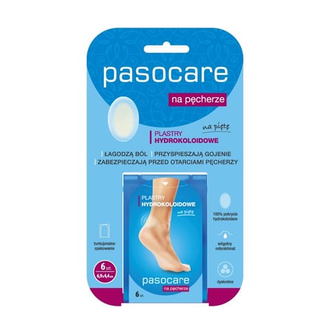 ⁨PASOCARE Specialist Plus Plastry hydrokoloidowe na pęcherze - na pięty  1op.-6szt⁩ w sklepie Wasserman.eu