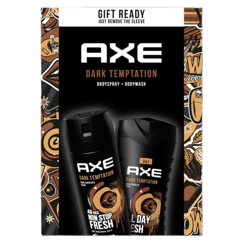 ⁨UNILEV ZESTAW AXE DARK TEMPT(deo spray+żel)&⁩ w sklepie Wasserman.eu