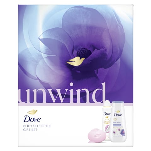 DOVE Zestaw prezentowy damski Anti-Stress żel + mydło + deo spray w sklepie Wasserman.eu